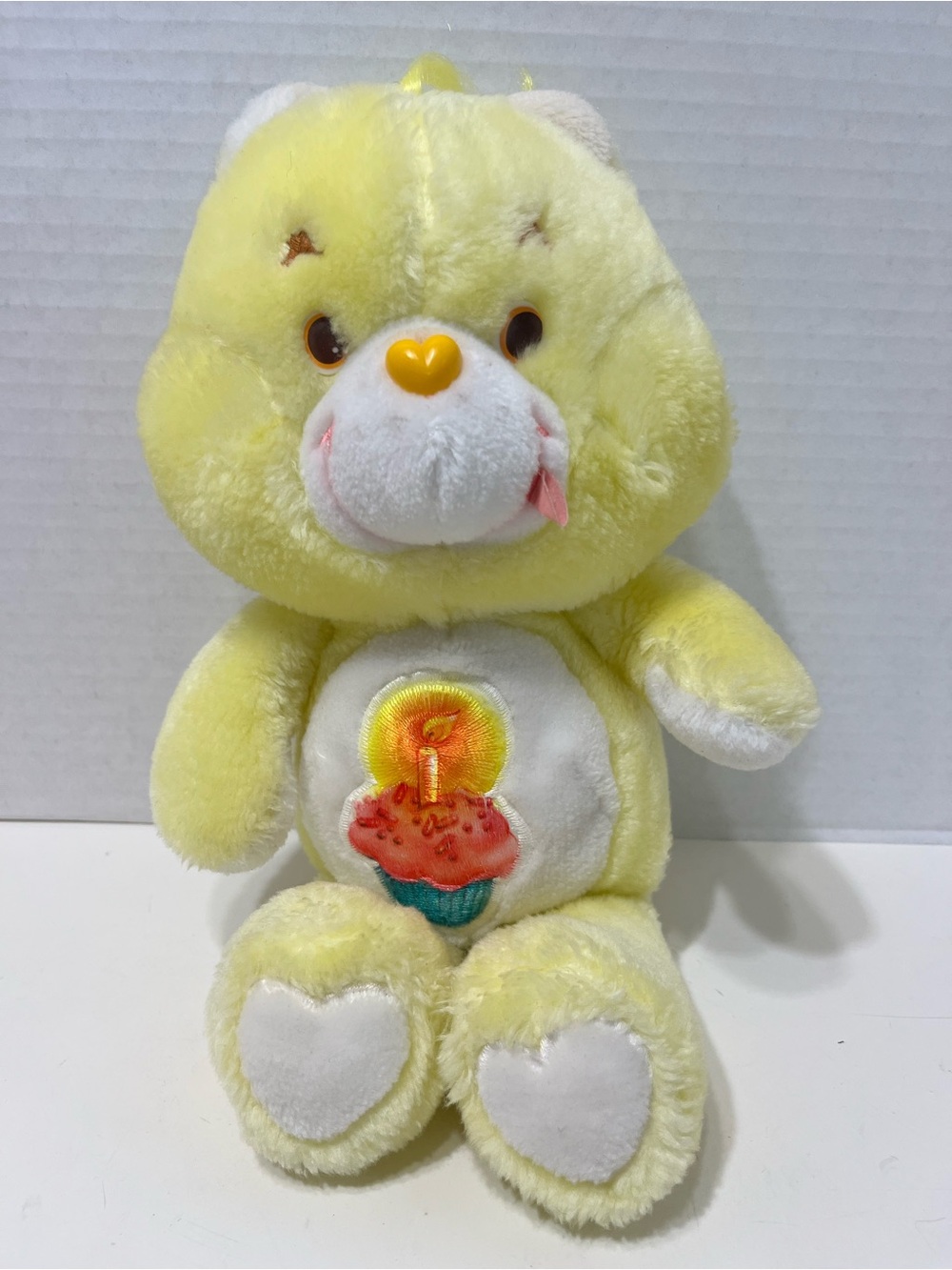 CARE BEARS 13” Birthday bear vintage 80’s toy plush stuffed animal doll